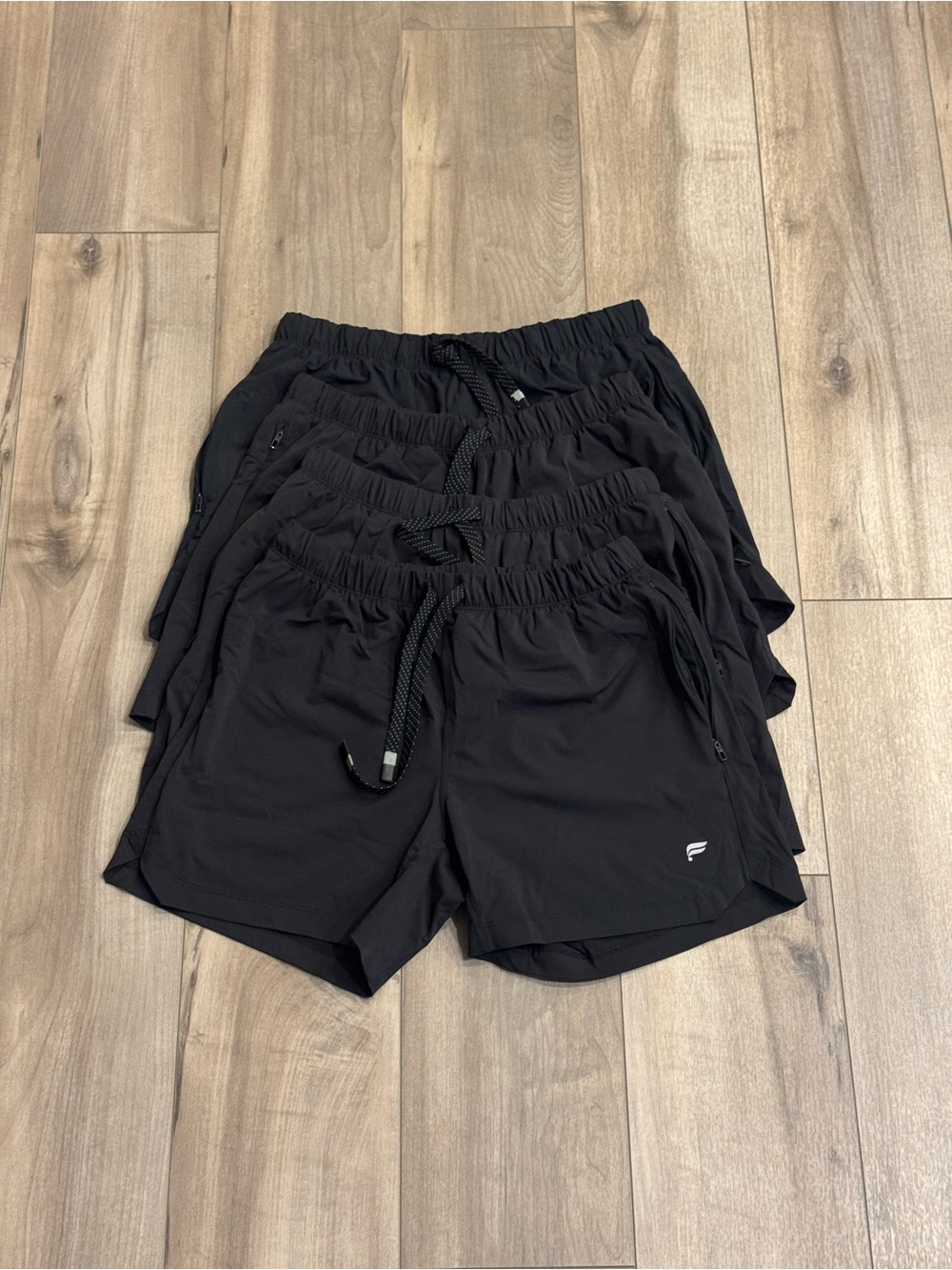 Fabletics’ Men's Black Athletic Drawstring Shorts 4x